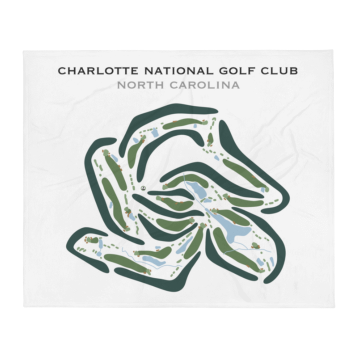 Charlotte National Golf Club, North Carolina - Printed Golf Course