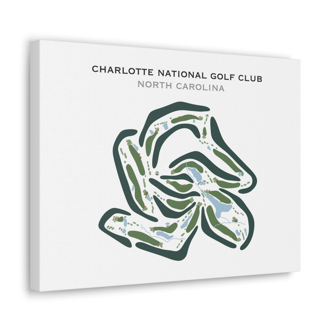 Charlotte National Golf Club, North Carolina - Printed Golf Course