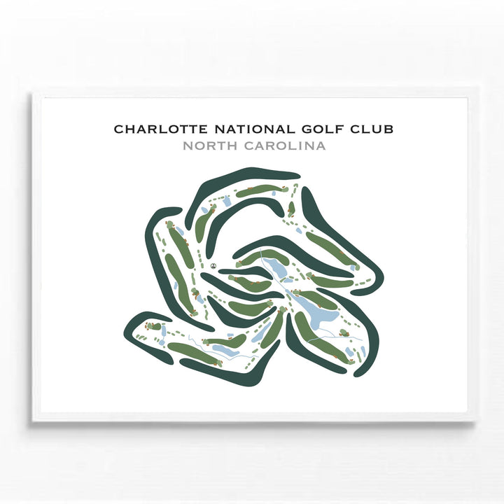 Charlotte National Golf Club, North Carolina - Printed Golf Course