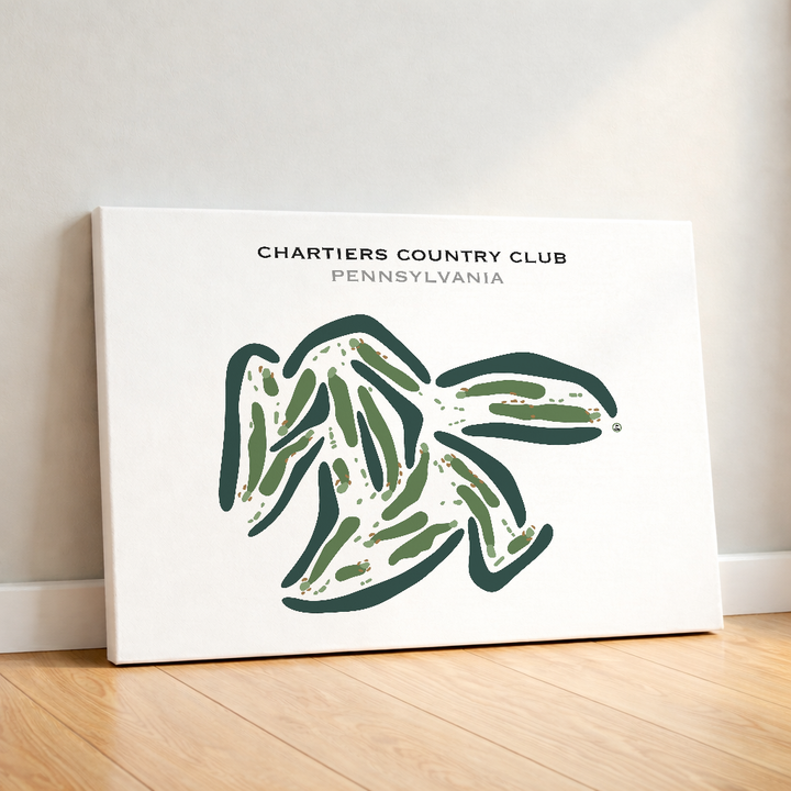 Chartiers Country Club, Pennsylvania - Printed Golf Courses