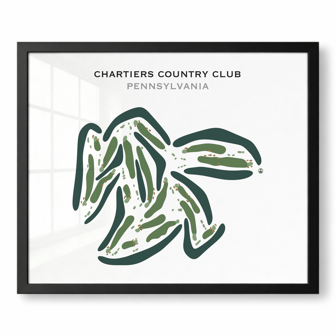 Chartiers Country Club, Pennsylvania - Printed Golf Courses
