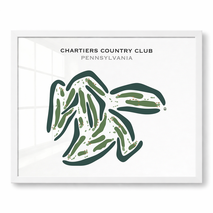 Chartiers Country Club, Pennsylvania - Printed Golf Courses