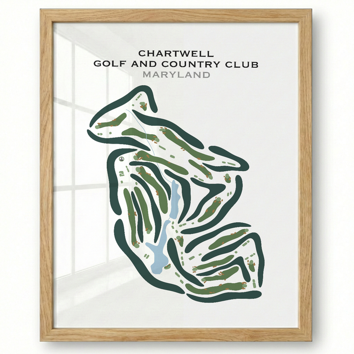 Chartwell Golf & Country Club, Maryland - Printed Golf Courses