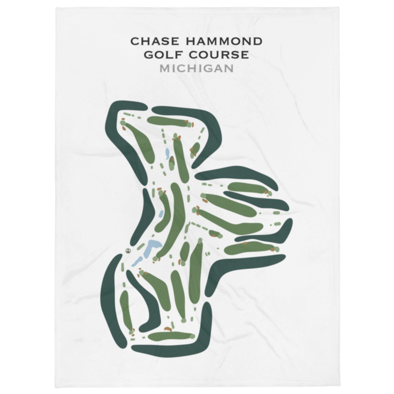 Chase Hammond Golf Course, Michigan - Printed Golf Courses