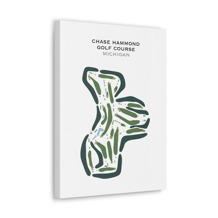 Chase Hammond Golf Course, Michigan - Printed Golf Courses