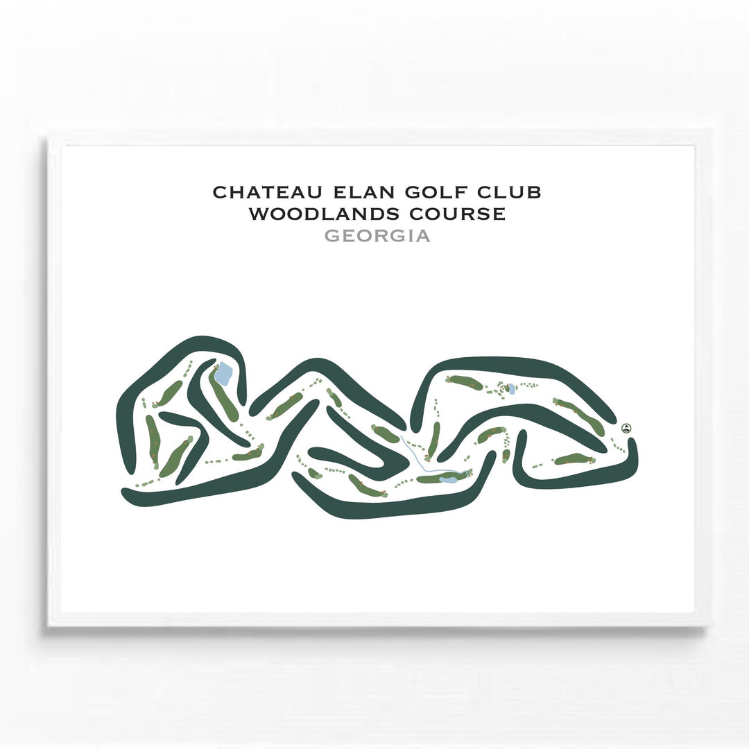 The Chateau Elan Golf Club - Woodlands Course, Georgia - Printed Golf Courses