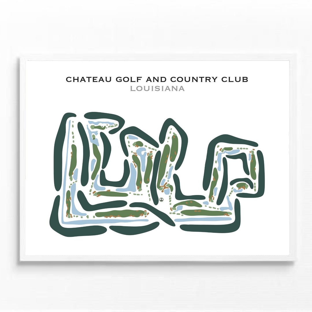 Chateau Golf & Country Club, Louisiana - Printed Golf Courses