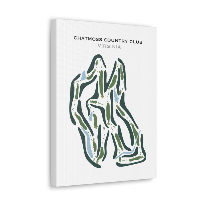 Chatmoss Country Club, Virginia - Printed Golf Course