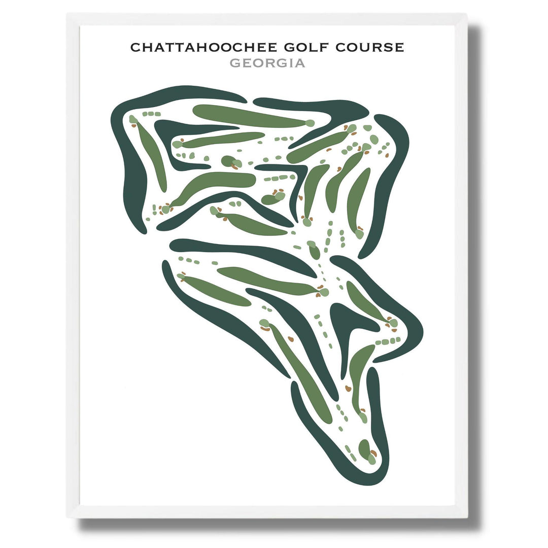 Chattahoochee Golf Course, Georgia - Printed Golf Courses - Golf Course Prints