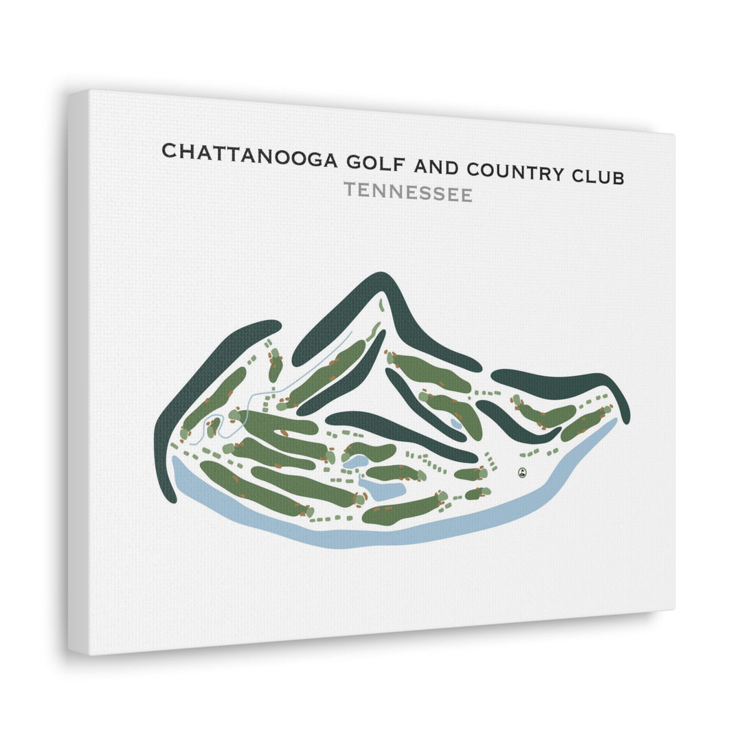 Chattanooga Golf and Country Club, Tennessee - Printed Golf Courses