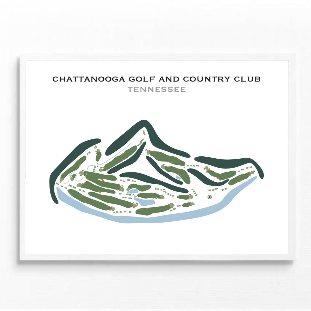 Chattanooga Golf and Country Club, Tennessee - Printed Golf Courses