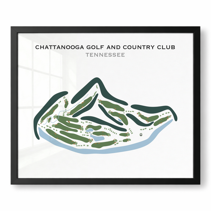 Chattanooga Golf and Country Club, Tennessee - Printed Golf Courses