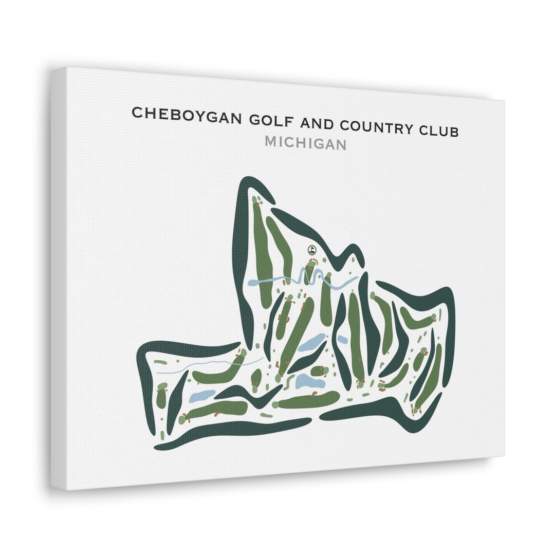 Cheboygan Golf & Country Club, Michigan - Printed Golf Courses