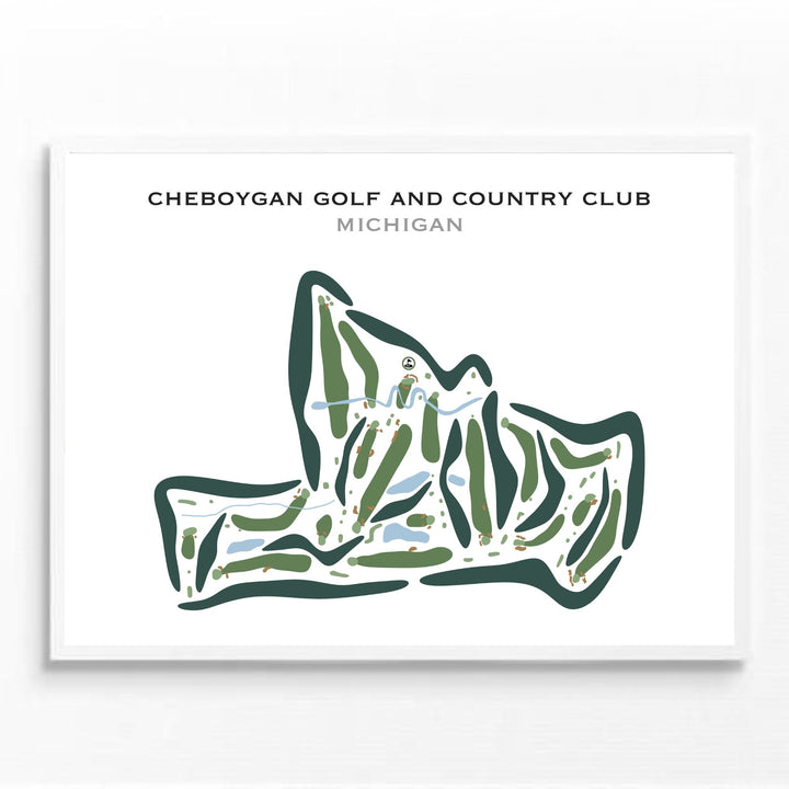 Cheboygan Golf & Country Club, Michigan - Printed Golf Courses