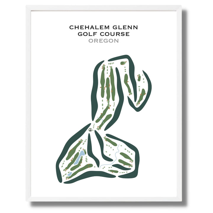 Chehalem Glenn Golf Course, Oregon - Printed Golf Courses