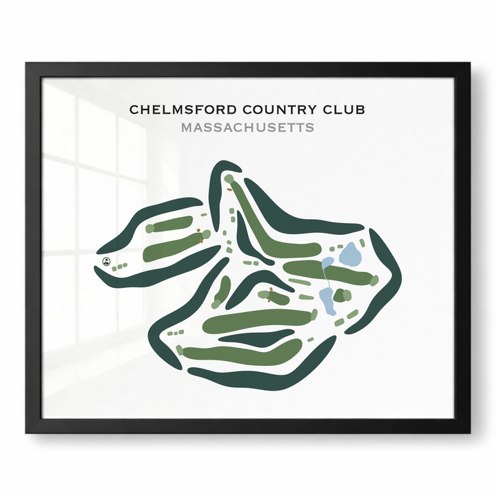 Chelmsford Country Club, Massachusetts - Printed Golf Courses