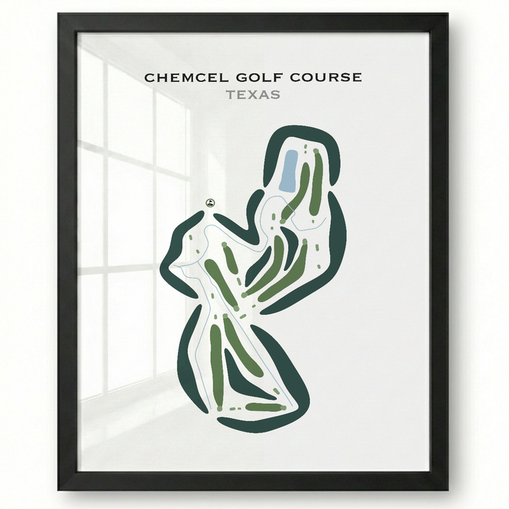 Chemcel Golf Course, Texas - Printed Golf Courses