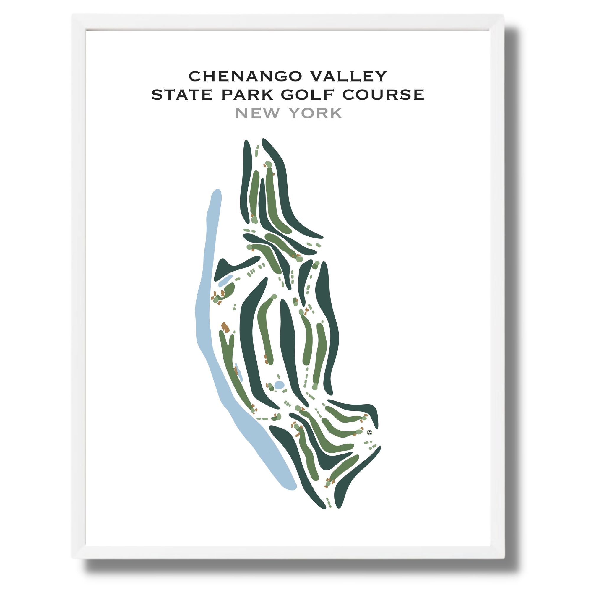 Order Printed Golf Courses Chenango Valley State Park Golf Course, New