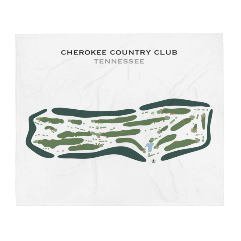 Cherokee Country Club, Tennessee - Printed Golf Course