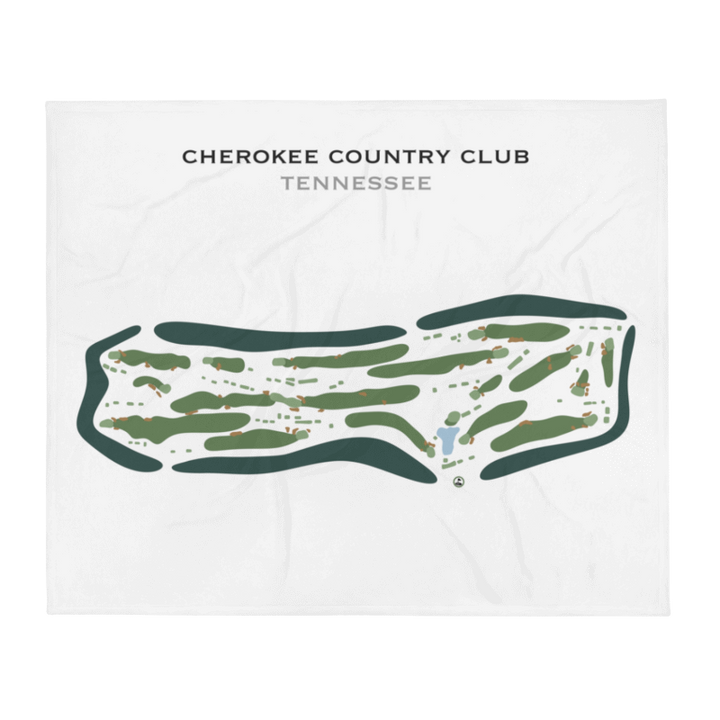 Cherokee Country Club, Tennessee - Printed Golf Course