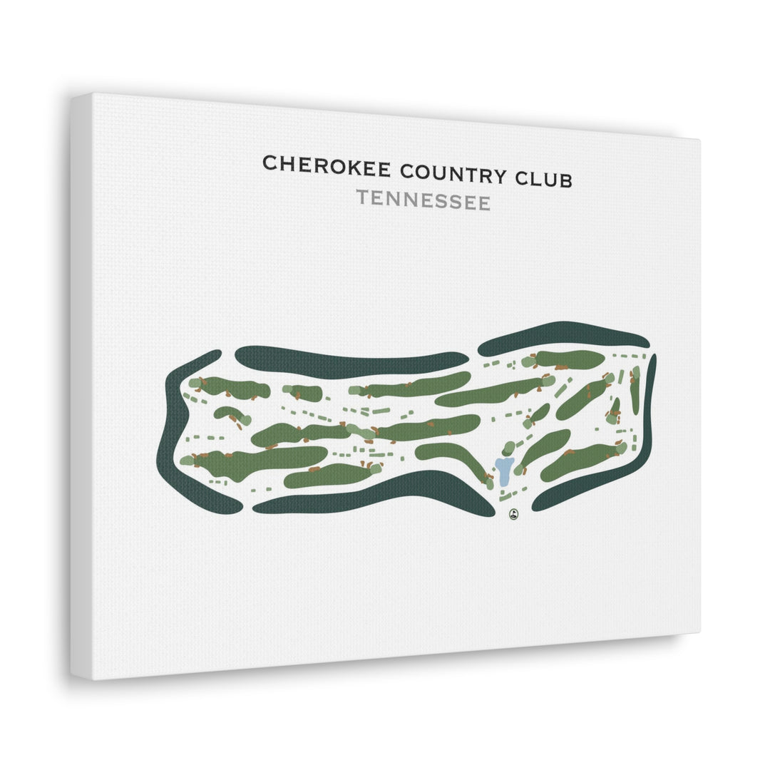 Cherokee Country Club, Tennessee - Printed Golf Course