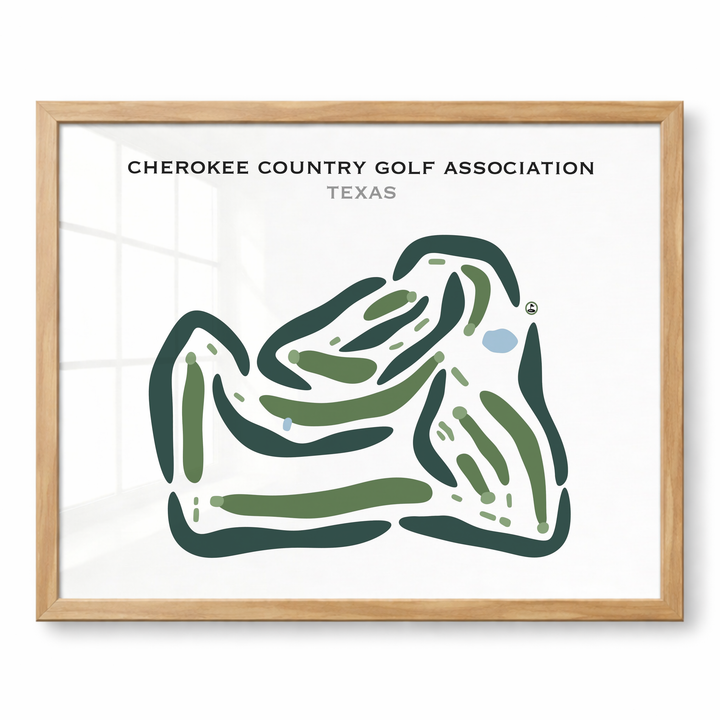 Cherokee Country Golf Association, Texas - Printed Golf Courses