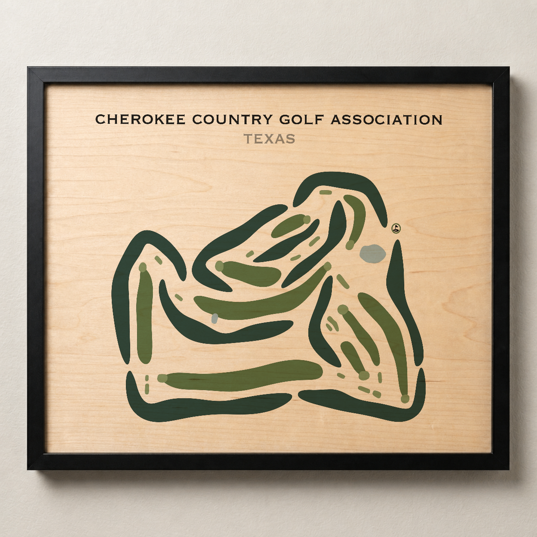 Cherokee Country Golf Association, Texas - Printed Golf Courses