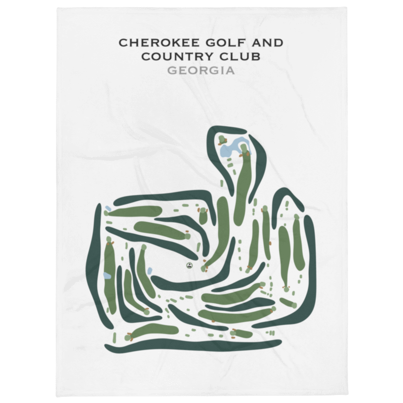 Cherokee Golf & Country Club, Georgia - Printed Golf Courses