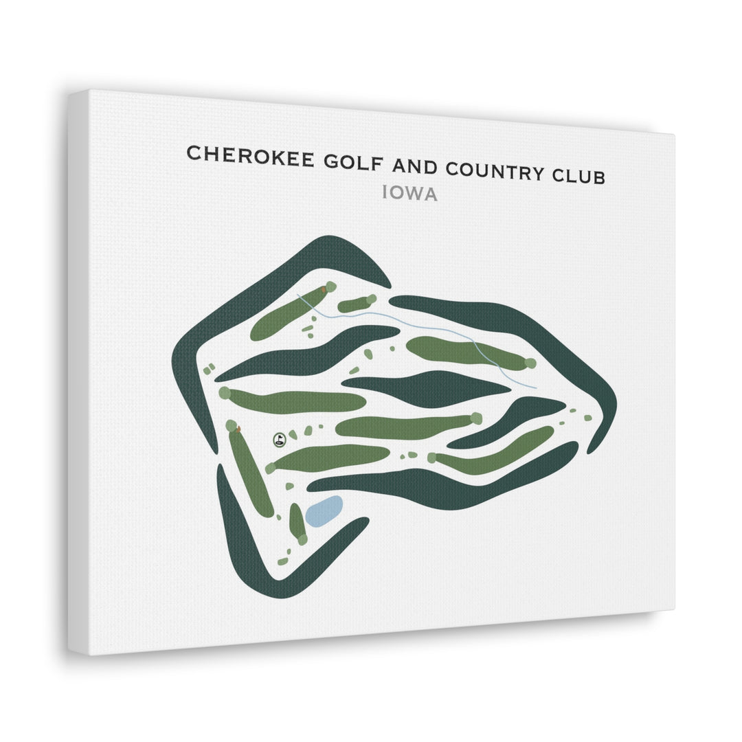 Cherokee Golf & Country Club, Iowa - Printed Golf Courses