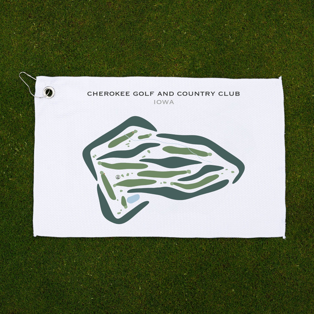 Cherokee Golf & Country Club, Iowa - Printed Golf Courses