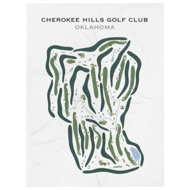Cherokee Hills Golf Club, Oklahoma - Printed Golf Courses