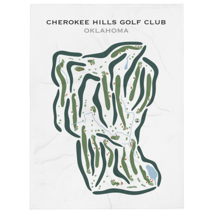 Cherokee Hills Golf Club, Oklahoma - Printed Golf Courses