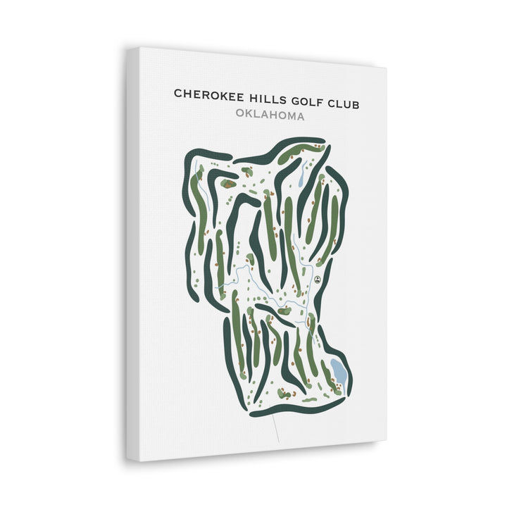 Cherokee Hills Golf Club, Oklahoma - Printed Golf Courses