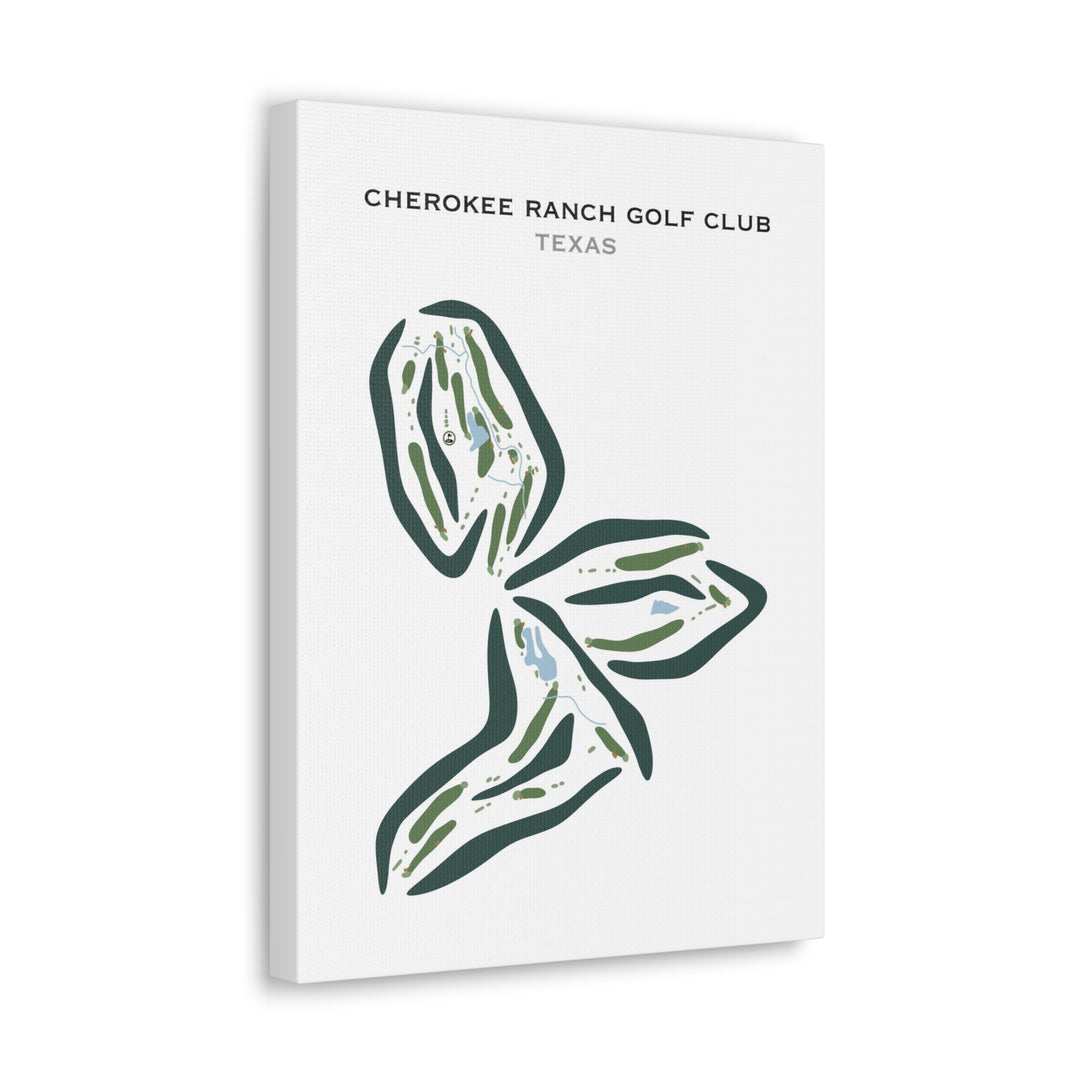 Cherokee Ranch Golf Club, Texas - Printed Golf Courses