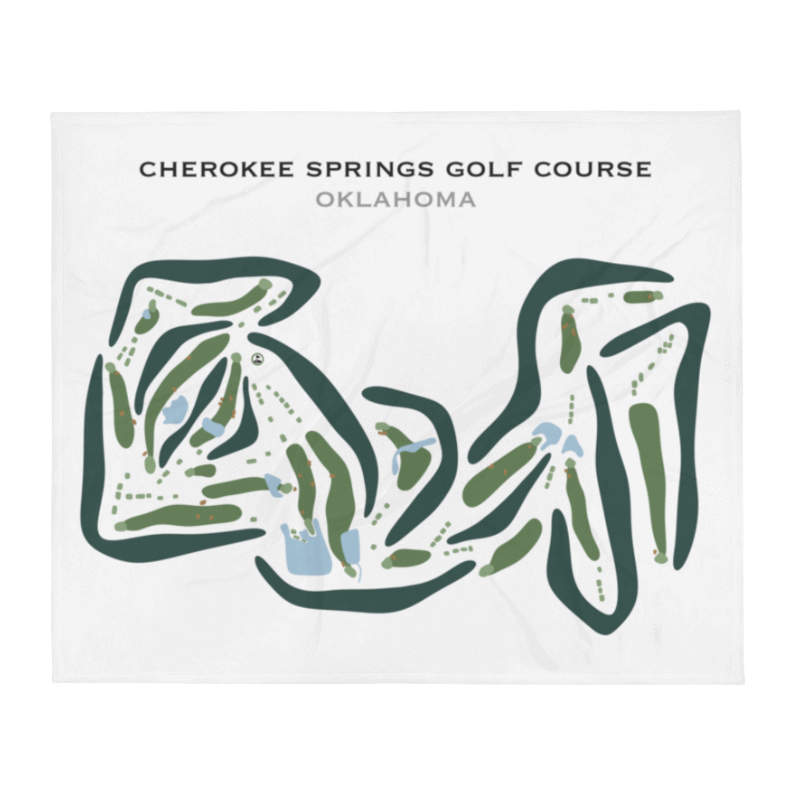 Cherokee Springs Golf Course, Oklahoma - Printed Golf Courses