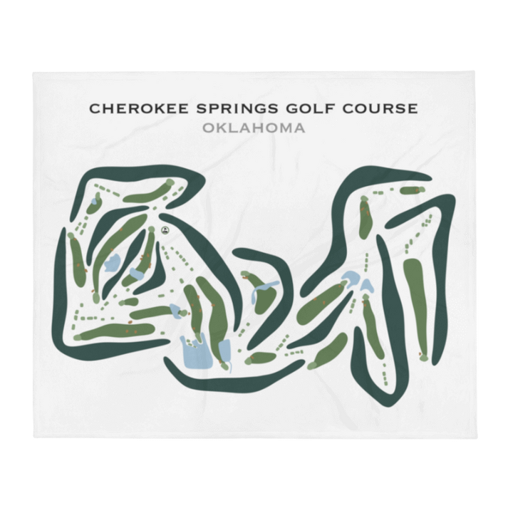 Cherokee Springs Golf Course, Oklahoma - Printed Golf Courses