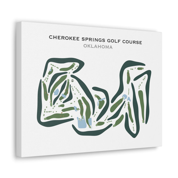 Cherokee Springs Golf Course, Oklahoma - Printed Golf Courses