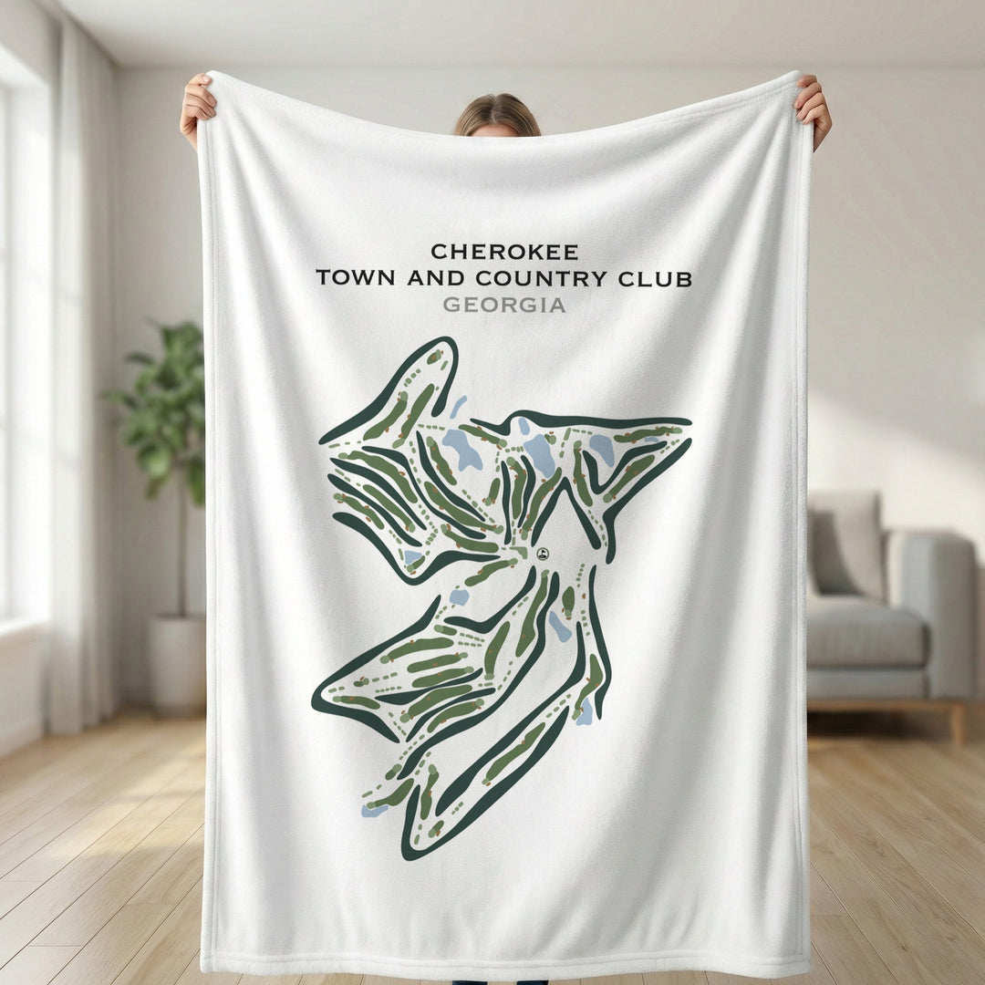Cherokee Town & Country Club, Georgia - Printed Golf Courses