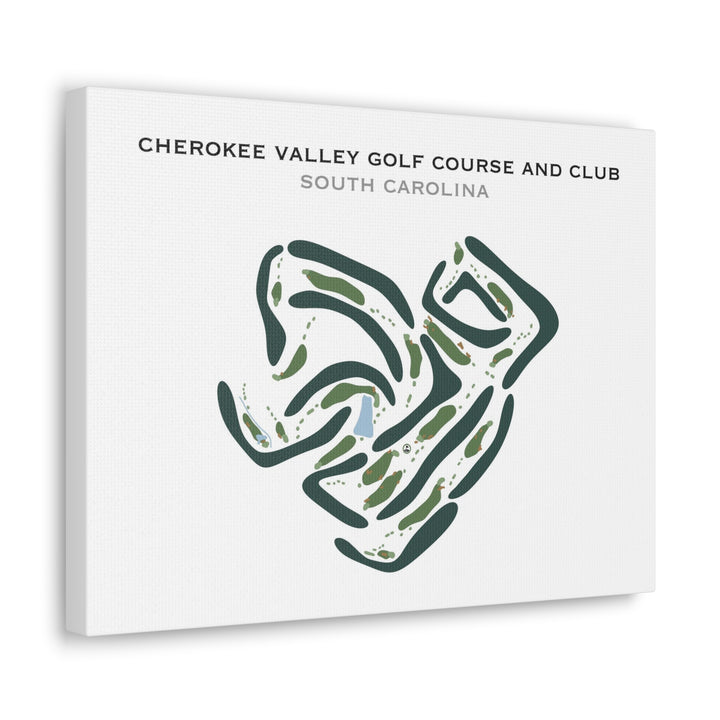 Cherokee Valley Golf Course and Club, South Carolina - Printed Golf Courses