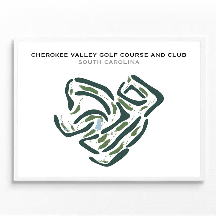 Cherokee Valley Golf Course and Club, South Carolina - Printed Golf Courses