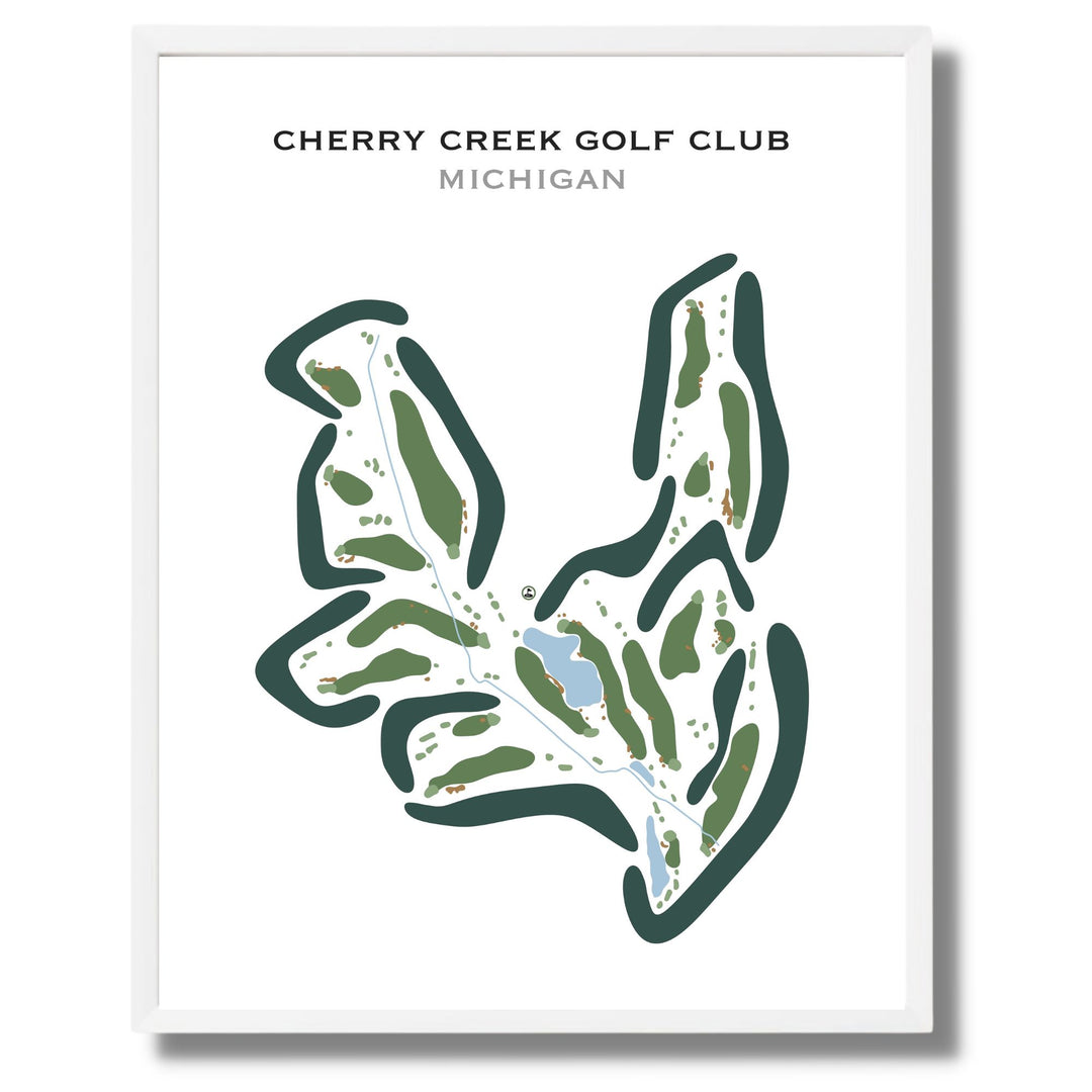 Cherry Creek Golf Club, Michigan - Printed Golf Courses