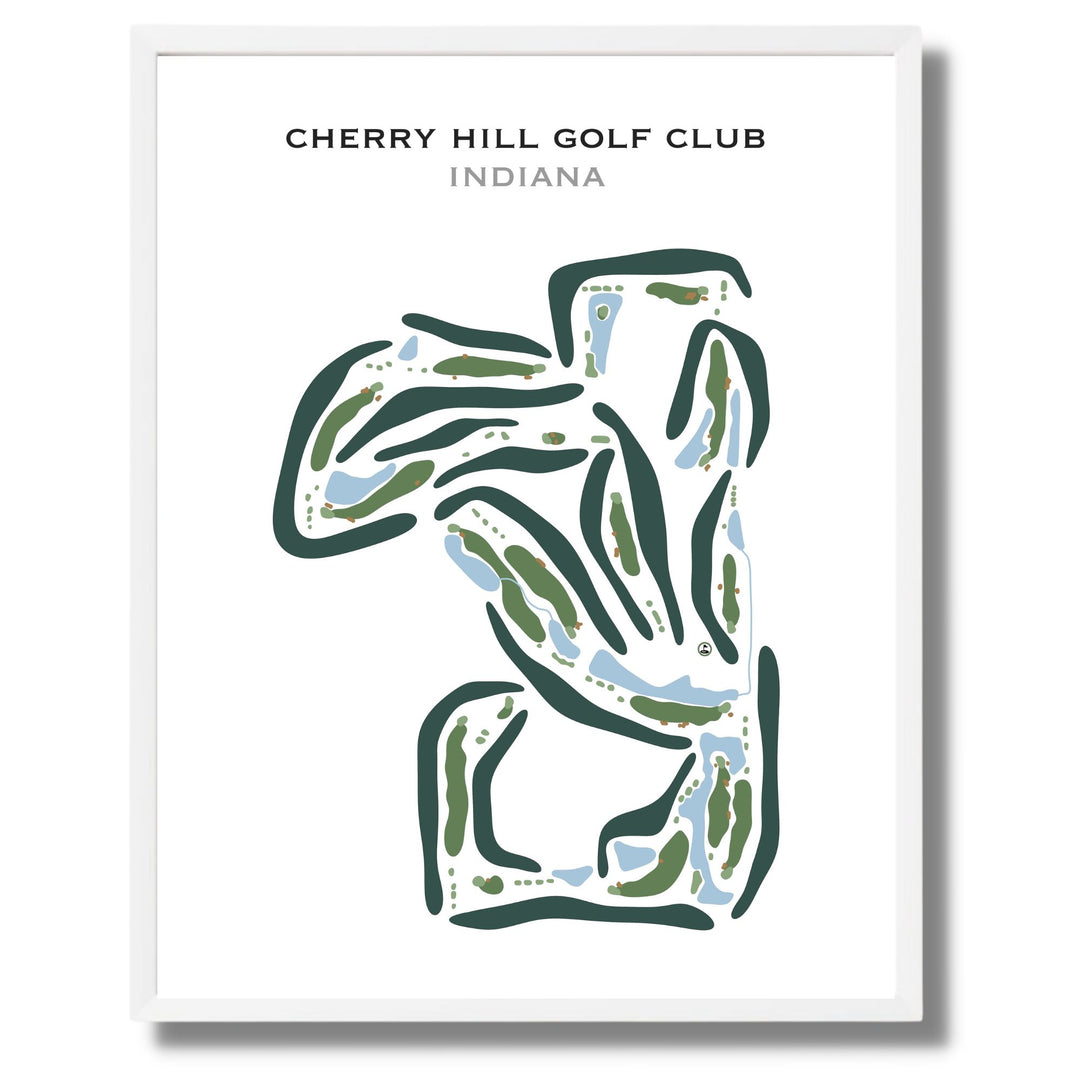 Cherry Hill Golf Club, Indiana - Printed Golf Courses