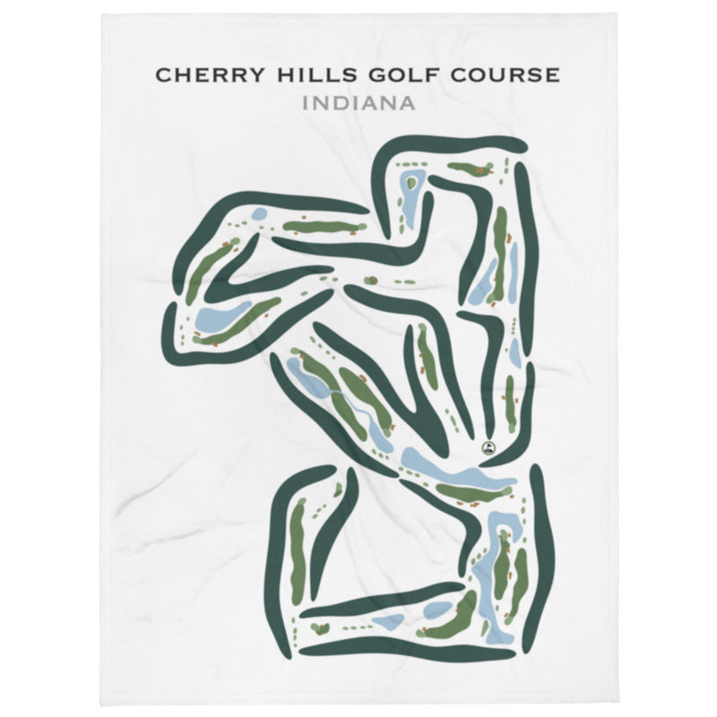 Cherry Hills Golf Course, Indiana - Printed Golf Courses