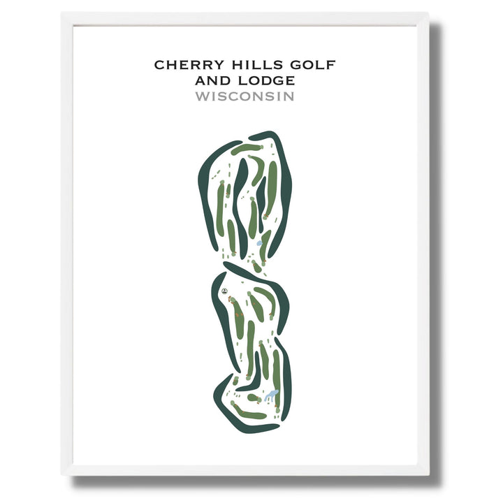 Cherry Hills Golf and Lodge, Wisconsin - Printed Golf Courses