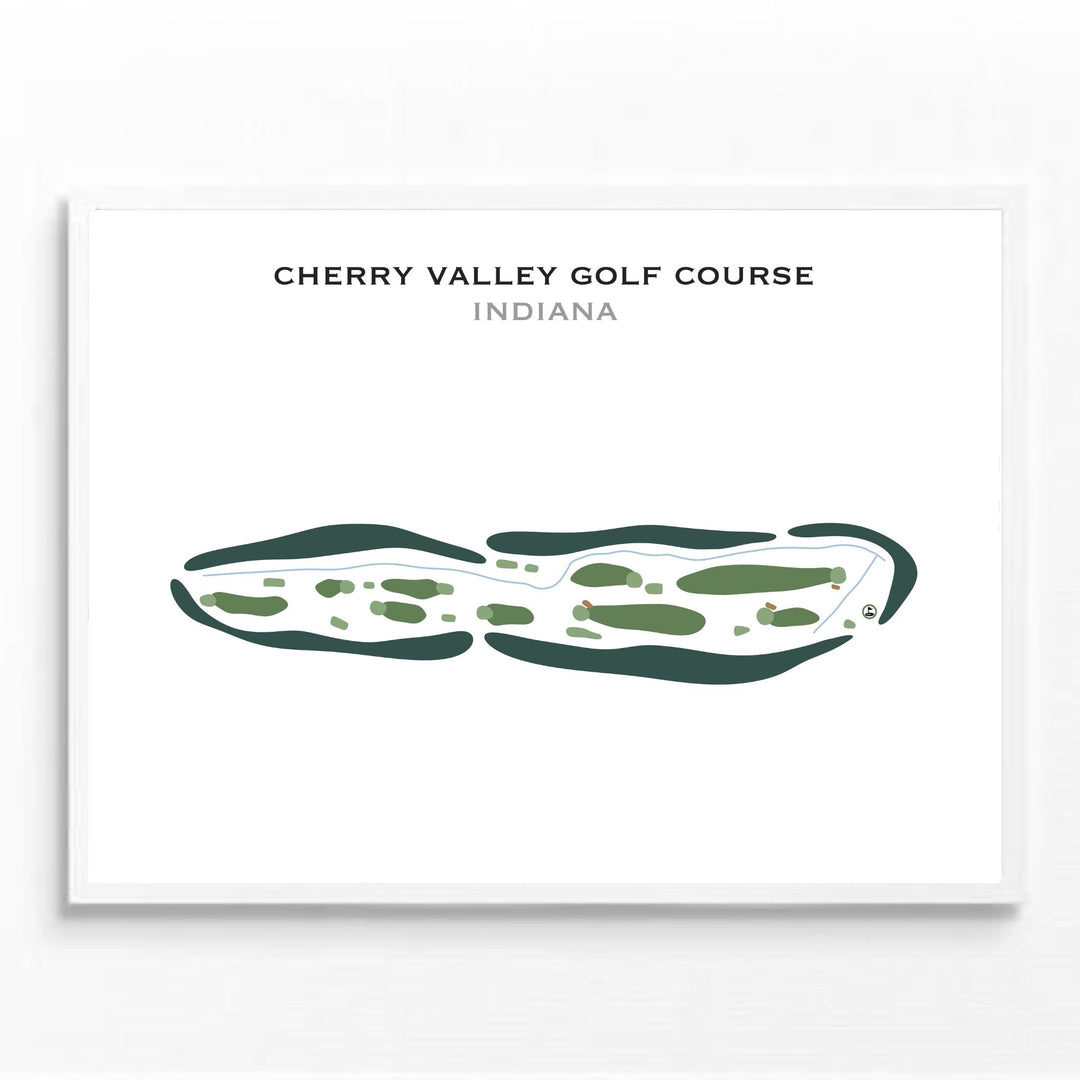 Cherry Valley Golf Course, Indiana - Printed Golf Courses