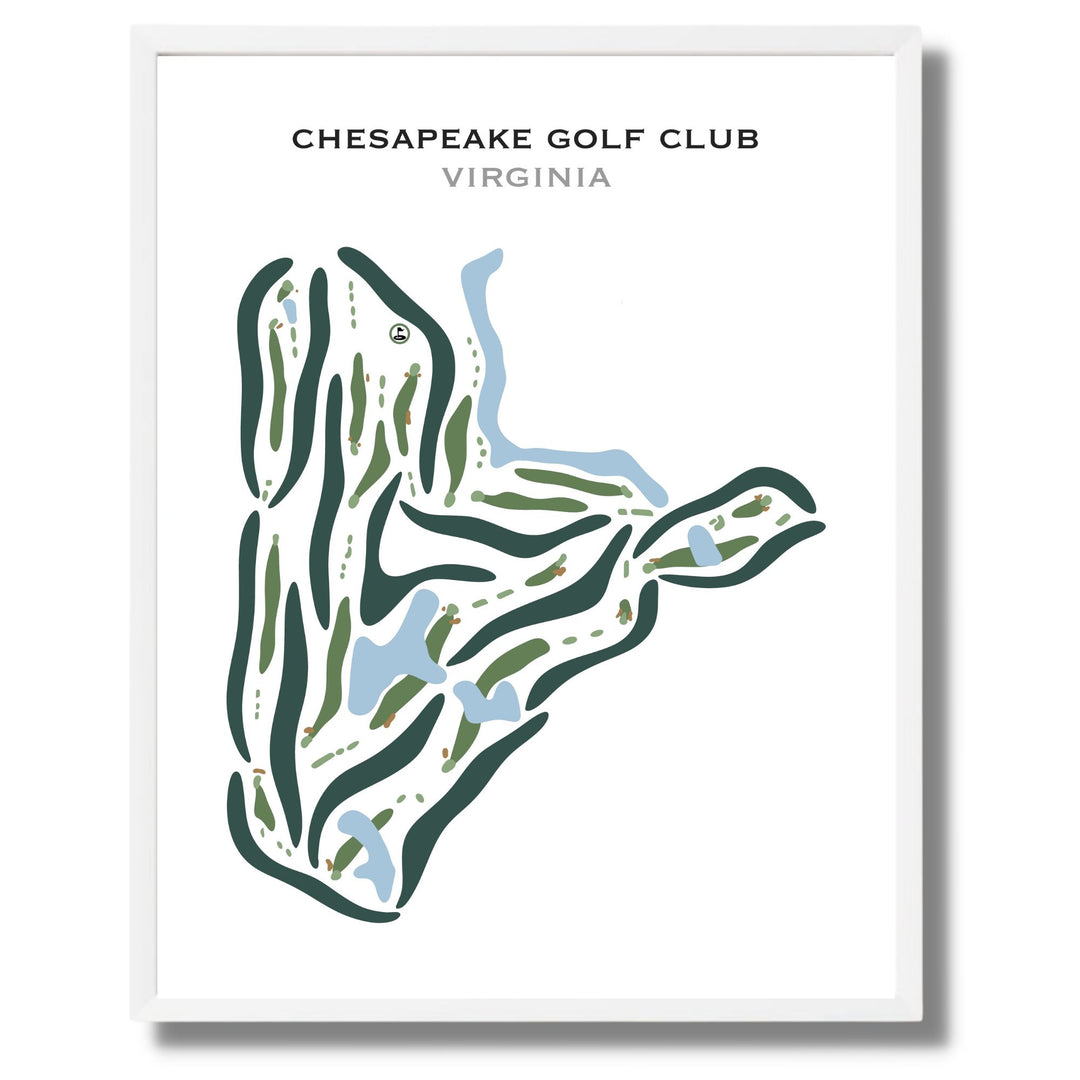 Chesapeake Golf Club, Virginia - Printed Golf Courses