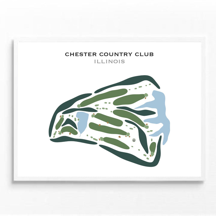 Chester Country Club, Illinois - Printed Golf Courses