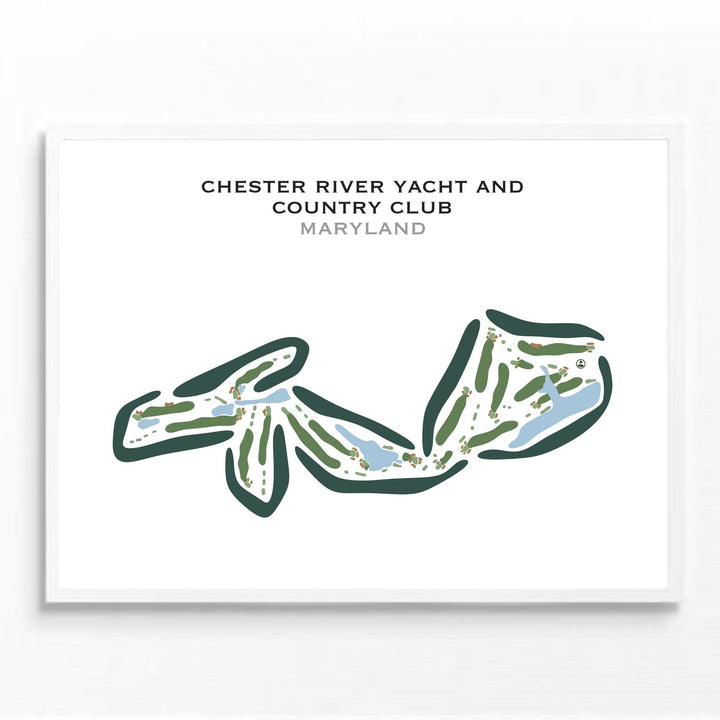 Chester River Yacht & Country Club, Maryland - Printed Golf Courses