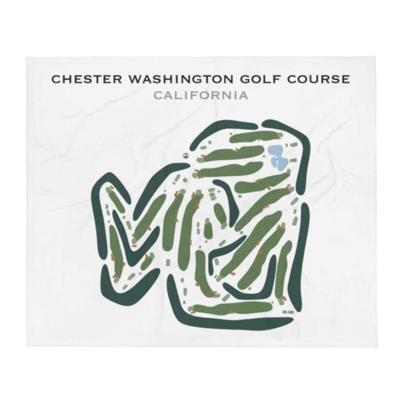 Chester Washington Golf Course, California - Printed Golf Courses