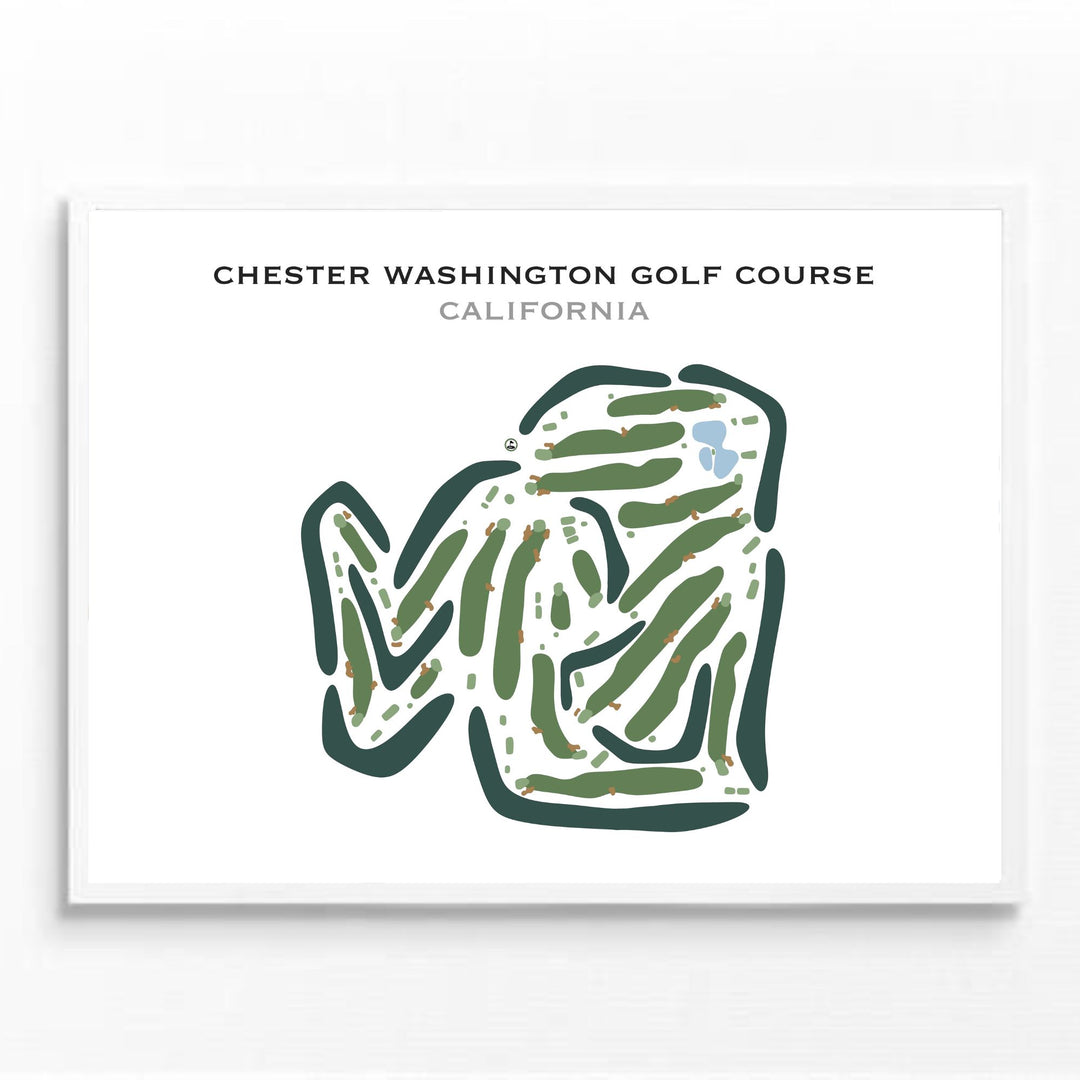 Chester Washington Golf Course, California - Printed Golf Courses